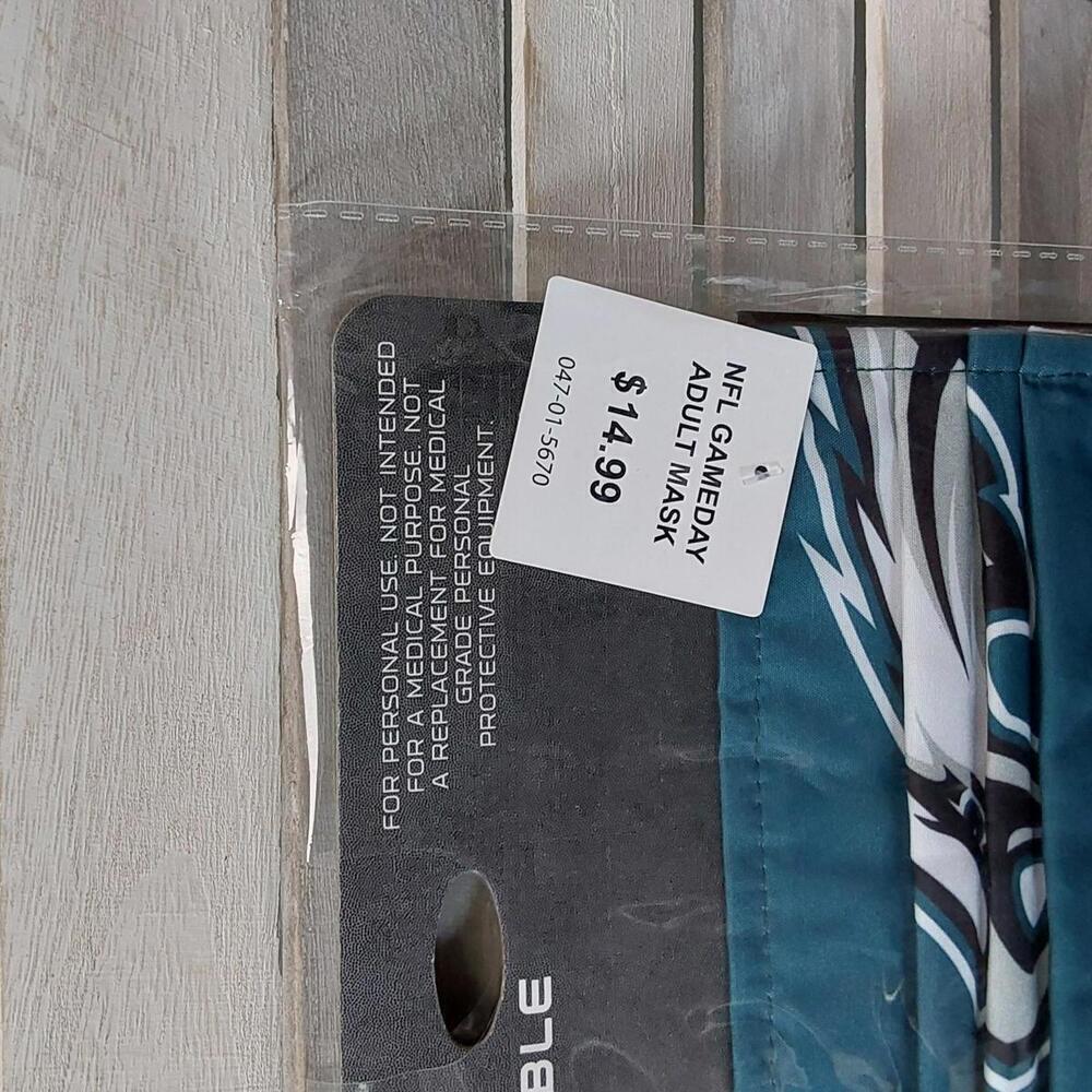 NFL  Philadelphia Eagles Adjustable Face Mask | FOCO | Adult - Picture 5 of 7
